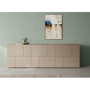 Sfeerfoto Dressoir Capri opstelling 810 matte lak sahara Coesel