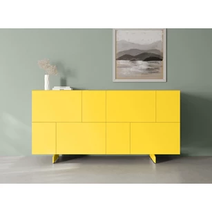 Sfeerfoto Dressoir Capri opstelling 540 hoogglans geel Coesel