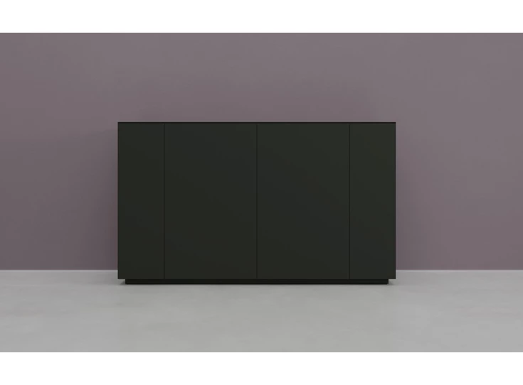 Hoge dressoir Prisma opstelling 840 matte lak carbon Coesel