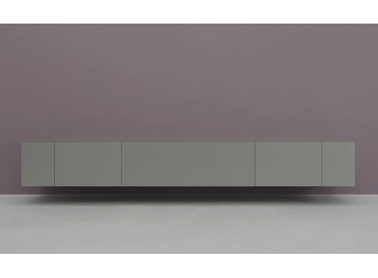 Tv-kast Prisma opstelling 790-audio hangend matte lak zilver Coesel