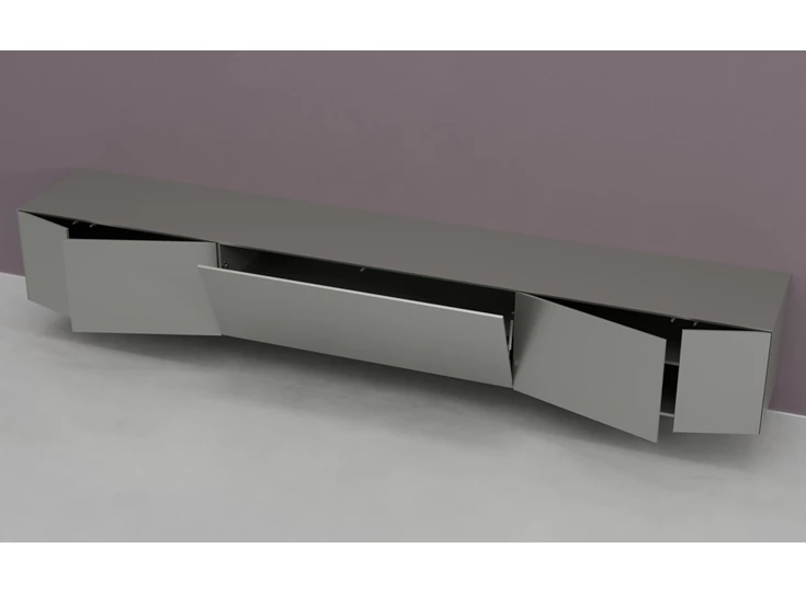 Open Tv-kast Prisma opstelling 790-audio hangend matte lak zilver Coesel