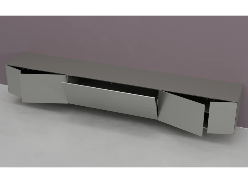 Open Tv-kast Prisma opstelling 790-audio hangend matte lak zilver Coesel