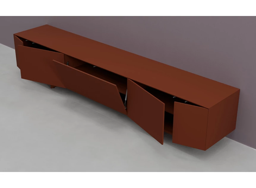 Open Tv-kast Prisma opstelling 760-audio hangend matte lak terra Coesel