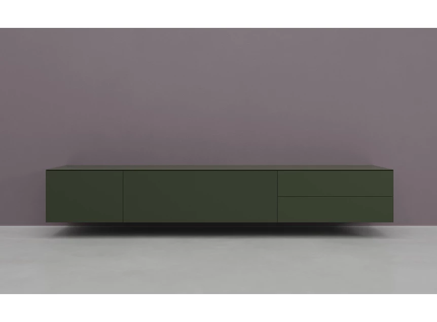 Tv-kast Prisma opstelling 650-audio hangend matte lak moss Coesel