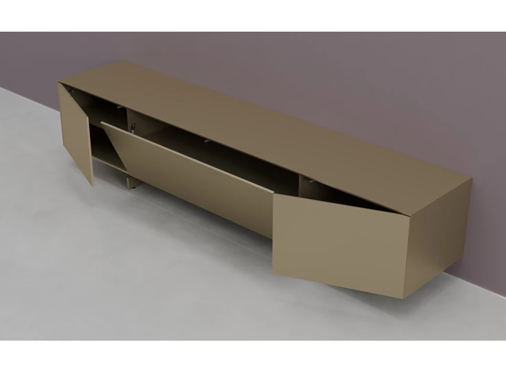 Open Tv-kast Prisma opstelling 570-audio matte lak goud Coesel