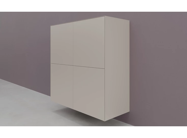 Zijkant Barkast Prisma opstelling 380 hangend matte lak spring Coesel
