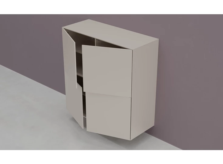 Open Barkast Prisma opstelling 380 hangend matte lak spring Coesel