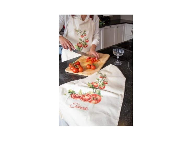 keukenhanddoek viva tomato 50x70 sfeerfoto