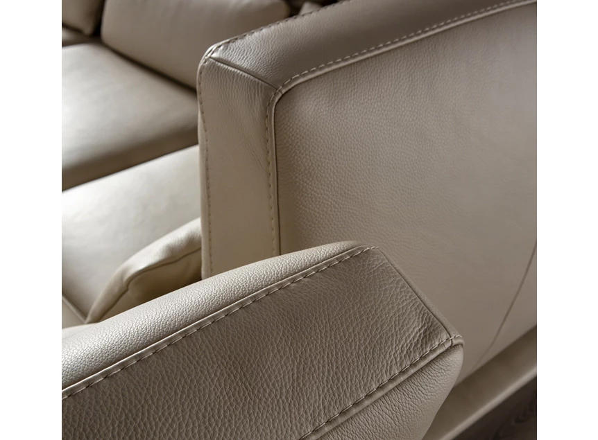 Detail Hoeksalon Stupore leder taupe Franco Ferri