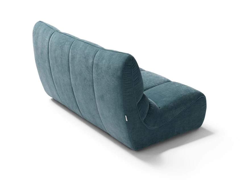 Achterkant Canapé salon 2-zit Formosa stof petrol blauw Franco Ferri