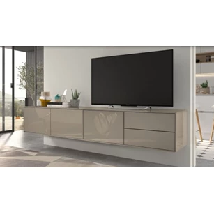 Tv-kast Adatto hangend hoogglans taupe