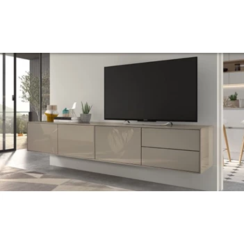 Tv-kast Adatto hangend hoogglans taupe