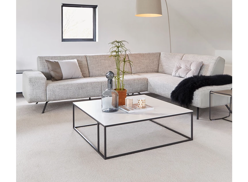 Salontafel Wireless keramiek Dekton marmerlook wit Bert Plantagie