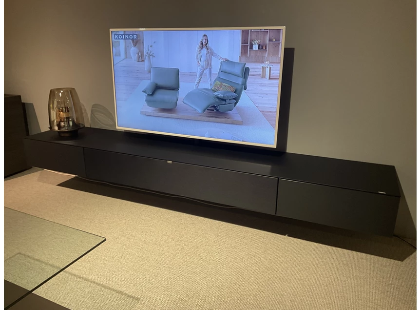 Tv-kast Next hangend smart lack zwart Spectral