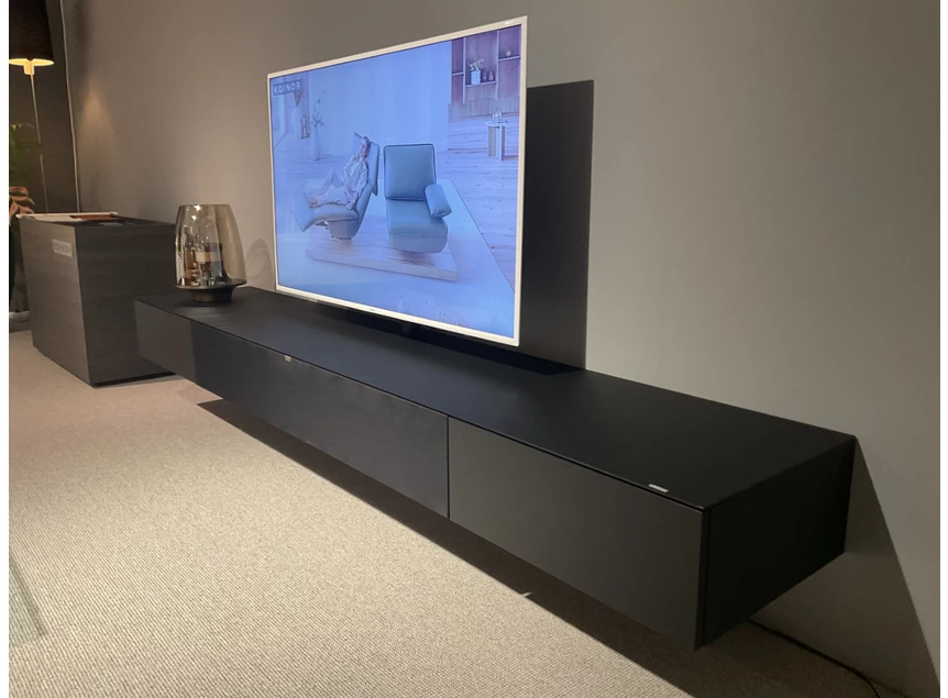 Zijkant Tv-kast Next hangend smart lack zwart Spectral
