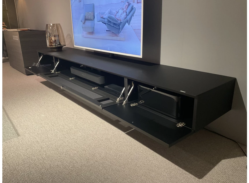 Open Tv-kast Next hangend smart lack zwart Spectral