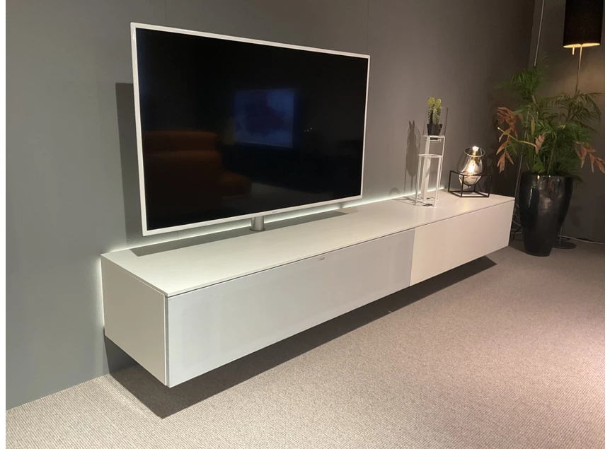 Zijkant Tv-kast Next hangend smart lack wit Spectral