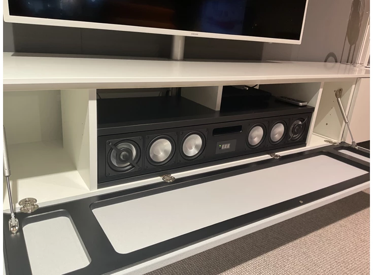 Soundsysteem BRA2 Tv-kast Next hangend smart lack wit Spectral
