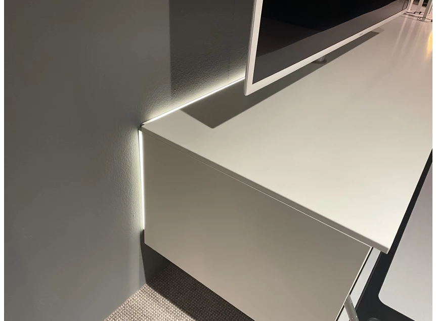 Verlichting Tv-kast Next hangend smart lack wit Spectral