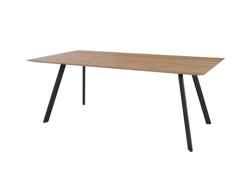 Eettafel Tube actie massief hout rustiek eik Bert Plantagie
