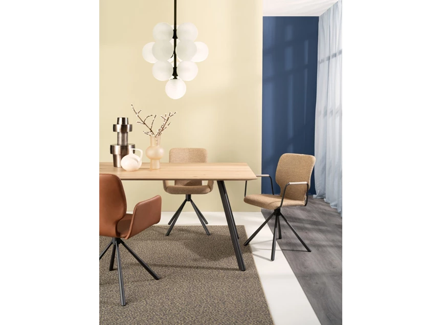 Eettafel Tube actie massief hout rustiek eik olie naturel Bert Plantagie
