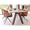 Eettafel Tristan Steel massief hout metalen onderstel Bert Plantagie