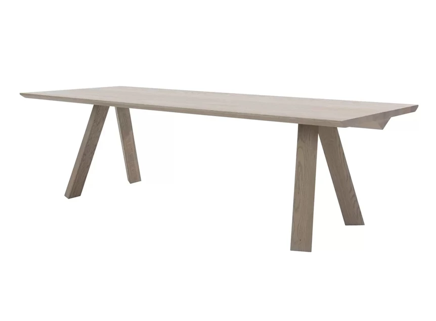 Eettafel Tristan massief hout eik pale grey Bert Plantagie