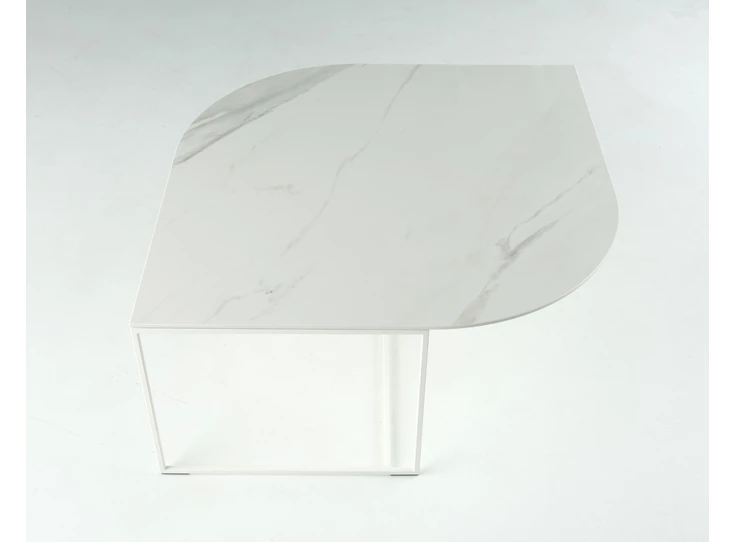 Salontafel Taj-Mahal vierkant blad Dekton marmerlook Bert Plantagie