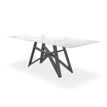 Eettafel Stella Small Dekton witte marmerlook Bert Plantagie