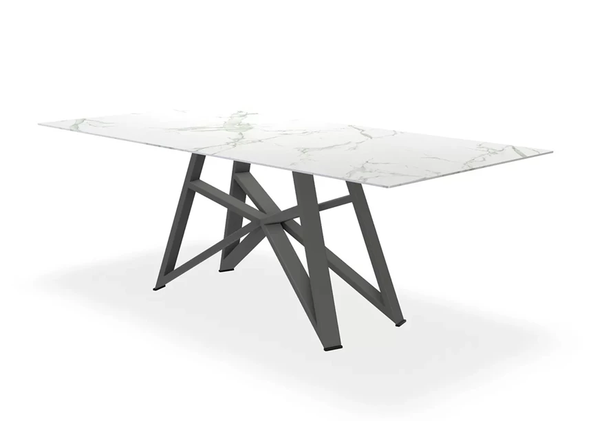 Eettafel Stella Small Dekton witte marmerlook Bert Plantagie