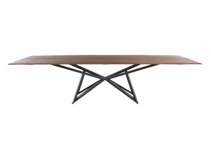 Front Eettafel Stella massief hout Ameikaans noot Bert Plantagie