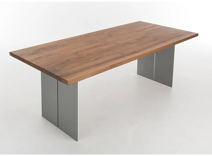 Zijkant Eettafel Santiago Table Talk massief hout Amerikaans noot Bert Plantagie