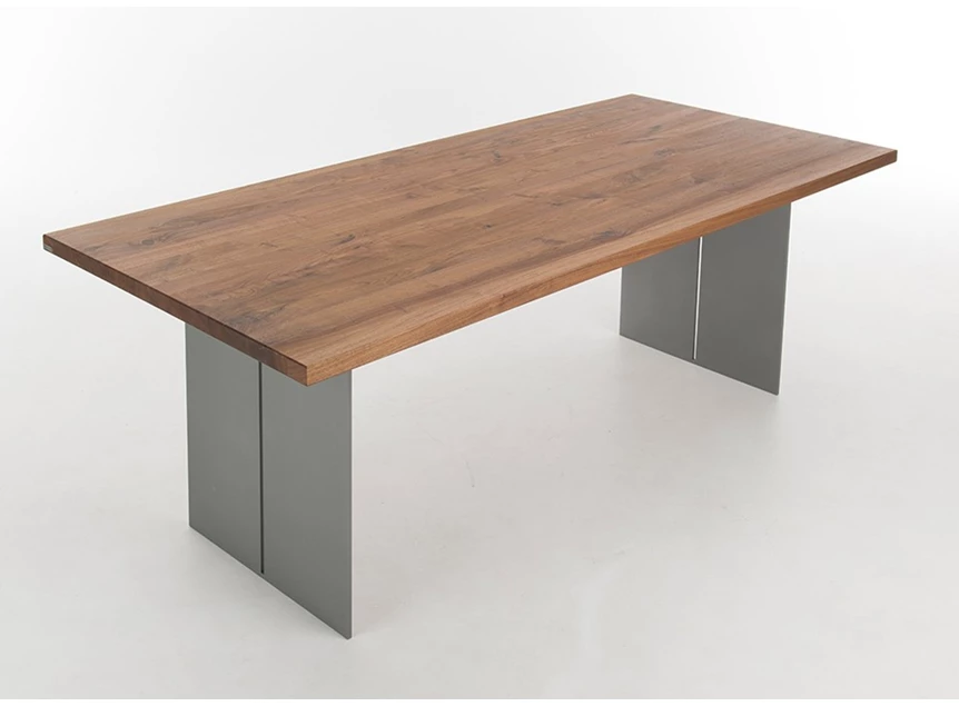 Zijkant Eettafel Santiago Table Talk massief hout Amerikaans noot Bert Plantagie