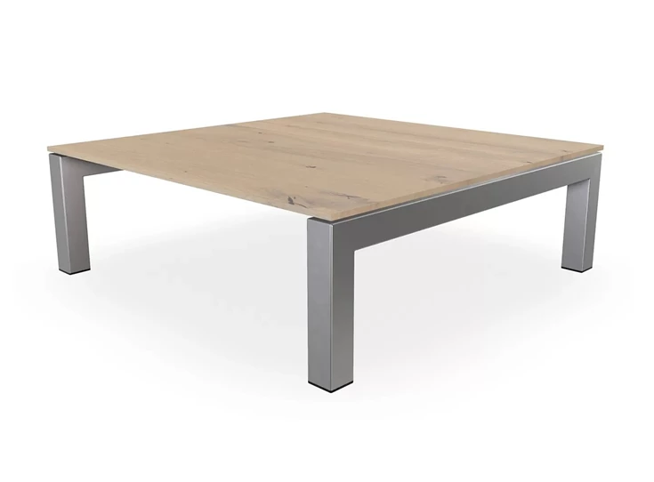 Salontafel Pedro vierkant massief hout eik natuur Bert Plantagie