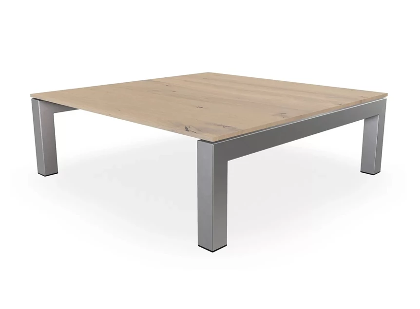 Salontafel Pedro vierkant massief hout eik natuur Bert Plantagie
