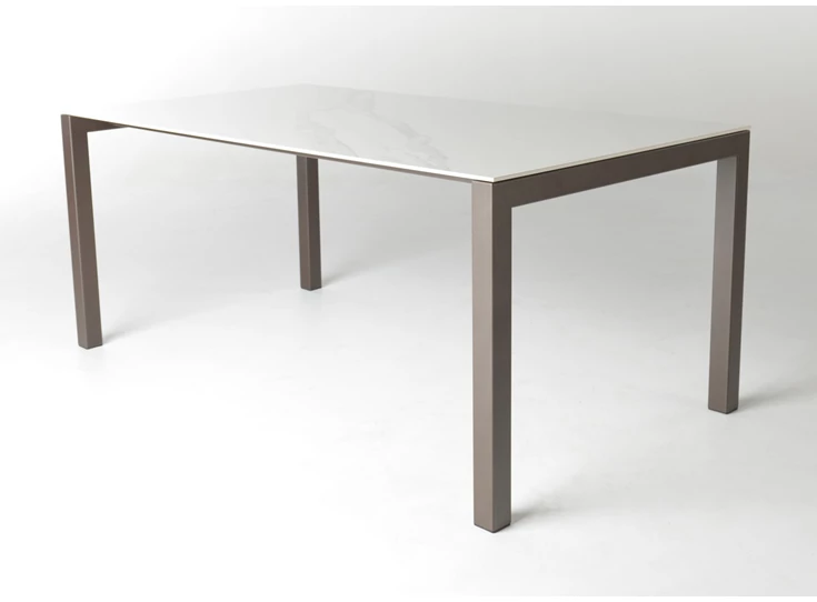 Eettafel Pedro Dekton witte marmerlook Bert Plantagie