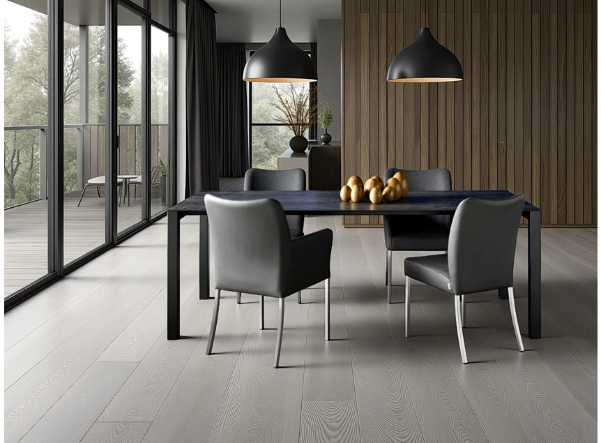 Sfeerfoto Eettafel Pedro Dekton keramiek donker Bert Plantagie