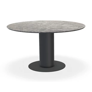Eettafel Oval rond Dekton marmerlook Bert Plantagie