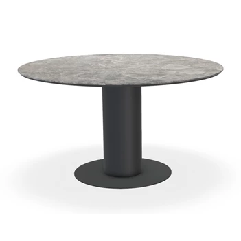Eettafel Oval rond Dekton marmerlook Bert Plantagie