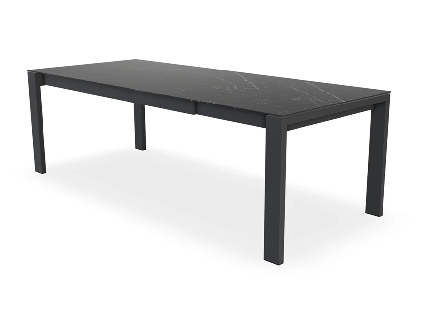 Verlengbare eettafel Opis blad Dekton donker natuursteenlook Bert Plantagie