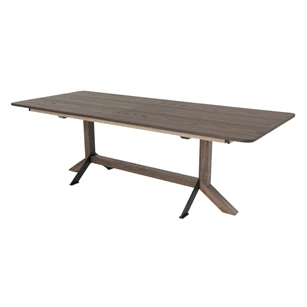 Verlengbare eettafel Nexus End massief hout eik bruin Bert Plantagie