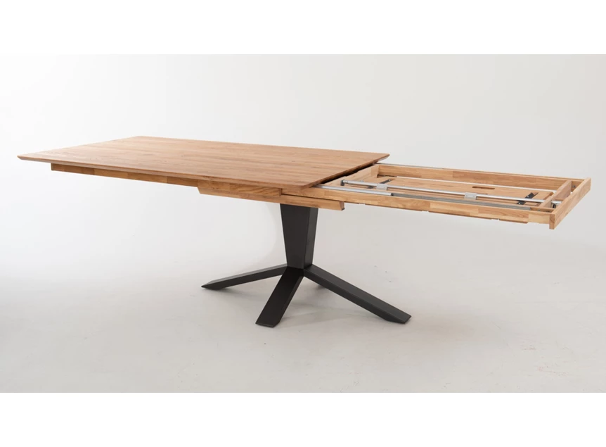 Systeem Verlengbare eettafel Maxim massief hout robuust eik olie Bert Plantagie