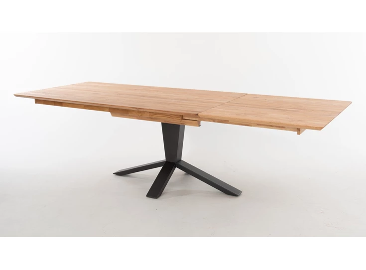Open Verlengbare eettafel Maxim massief hout robuust eik olie Bert Plantagie