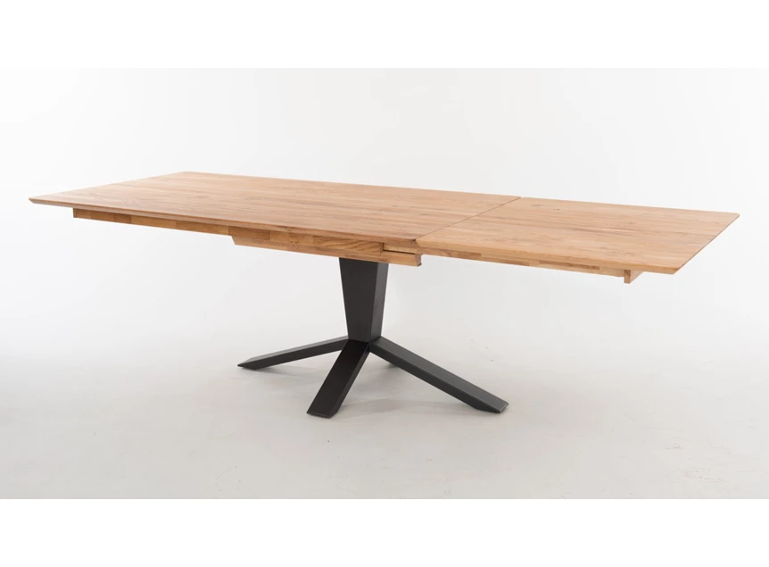 Open Verlengbare eettafel Maxim massief hout robuust eik olie Bert Plantagie