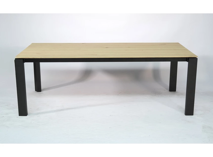 Front Verlengbare eettafel Lungo massief hout eik geolied Bert Plantagie