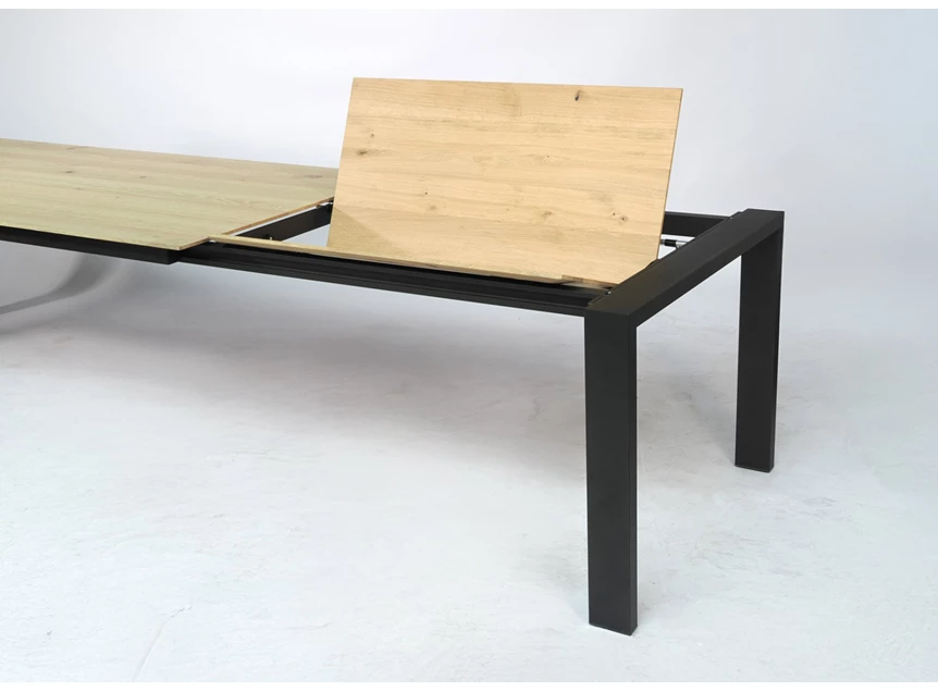 Systeem Verlengbare eettafel Lungo massief hout eik geolied Bert Plantagie