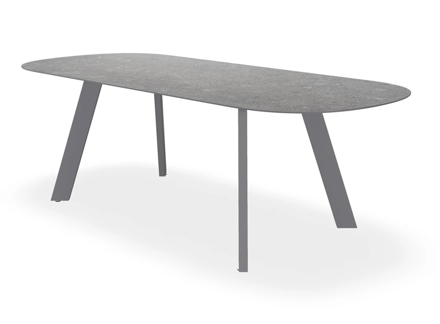 Eettafel Liv Table Talk plat ovaal Dekton marmerlook Bert Plantagie