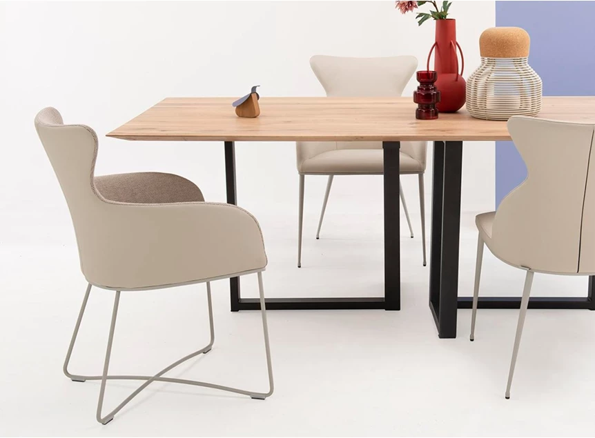 Eettafel Eris rechthoekig massief hout eik Bert Plantagie