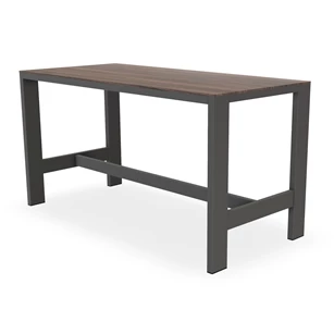 Bartafel Edge blad massief hout eik donkerbruin Bert Plantagie