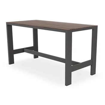 Bartafel Edge blad massief hout eik donkerbruin Bert Plantagie